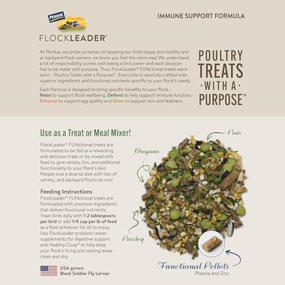 FlockLeader Defend, Functional Poultry Treats for Immune Support, 3.5 lb (Pack of 2)