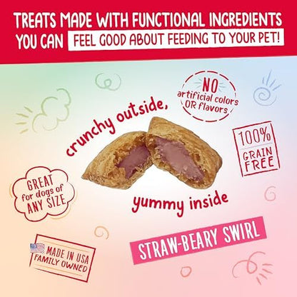 Charlee Bear Nuggets Strawbeary Swirl Skin & Coat Dog Treats, 6 oz