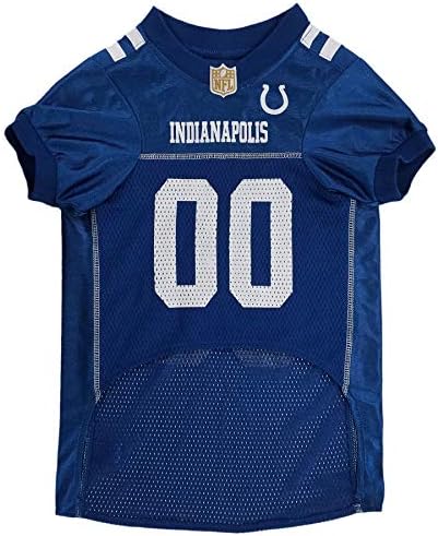 Pets First NFL Indianapolis Colts Dog Jersey, Size XX-Large, Football Shirt Costume for Pet, Dog Sports T-Shirt, NFL Team Clothing for Cats, Licensed Pet Apparel Available in 7 Sizes and 32 Teams
