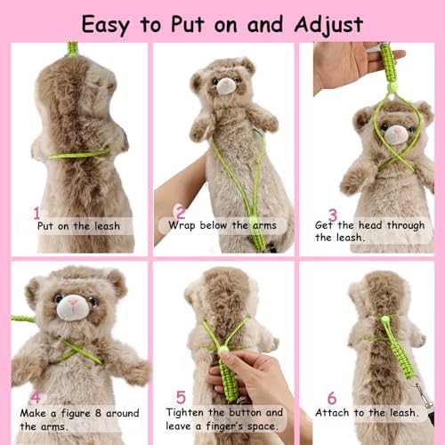 Handmade Figure 8 Harness and Leash for Ferrets/Guinea Pigs/Rats