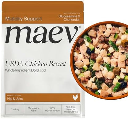 Maev Human-Grade Frozen Fresh Chicken Dog Food, Hip & Joint, 5 lb