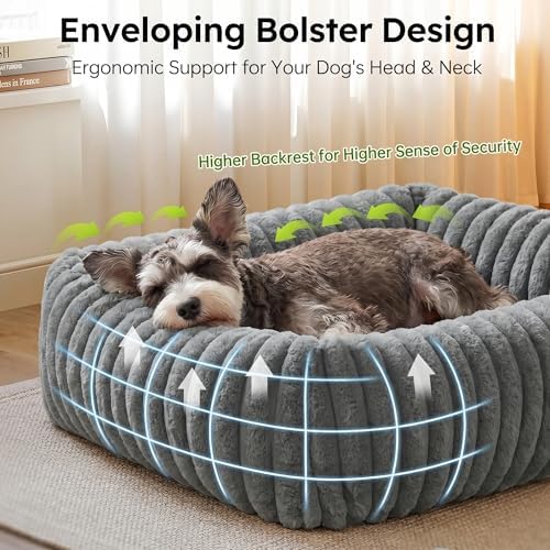 Dog Beds for Small Medium Dogs, 20in Washable Fluffy Cat Puppy Bed