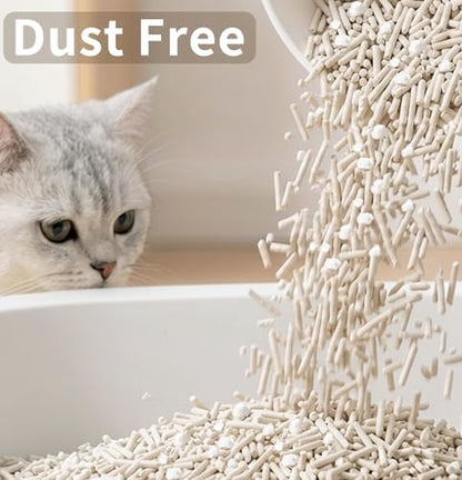 Cassava & Tofu Mixed Cat Litter - Plant-Based & Natural Ingredients, Non-Stick, Fast Clumping, 99% Dust Free for Litter Box - Scented, 5.5lb