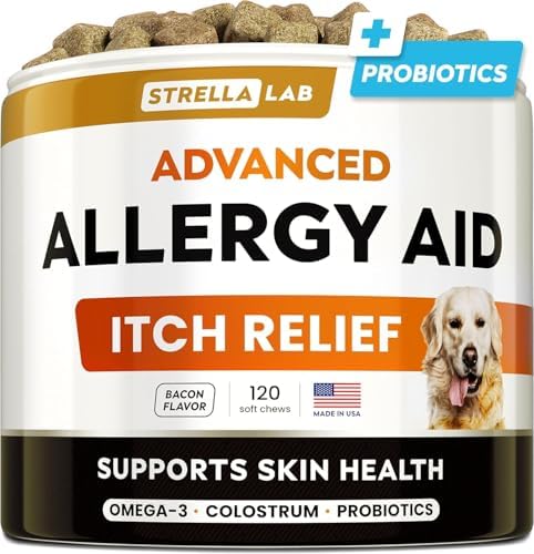 Advanced Dog Allergy & Itching Relief - Anti Itch, Skin&Coat Support Chews