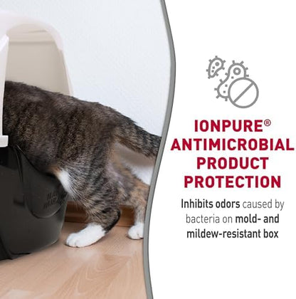 Nature's Miracle Advanced Hooded Corner Cat Litter Box with Charcoal Filter
