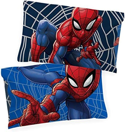 Marvel Spiderman Superhero Kids Pillowcase for Boys, Blue