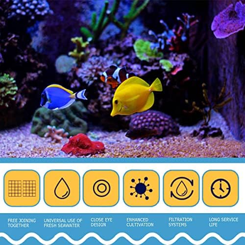 10 PCS Aquarium Divider Tray Fish Tank Grid Aquarium Filter Bottom for Fish Tank Isolation