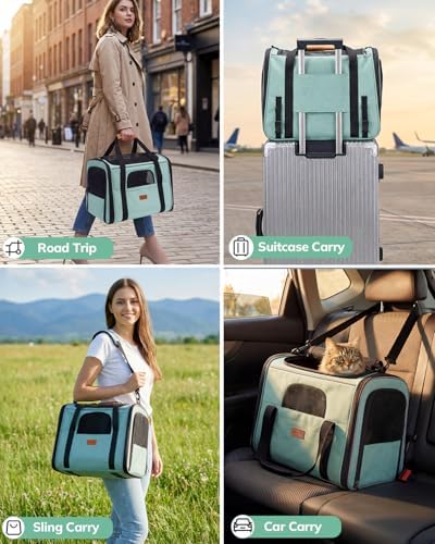 Morpilot Pet Carrier for Large Cats, Puppies & Small Dogs Up to 20lbs