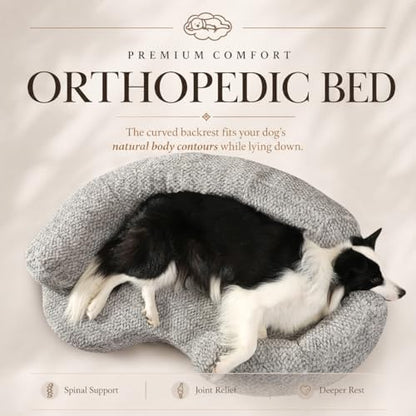 Orthopedic Memory Foam Dog Bed for Medium Sized Dogs, Round