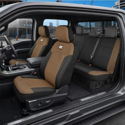 CAT MeshFlex Seat Covers Full Set for Full-Size Pickup Trucks Only - Beige