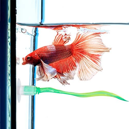 WILLBOND 2 Pcs Green Silicone Betta Fish Bed Leaf Hammock Betta Fish Tank Accessories Decorations for Aquarium Ornaments, Practical Resting Spot, Comfortable and Safe