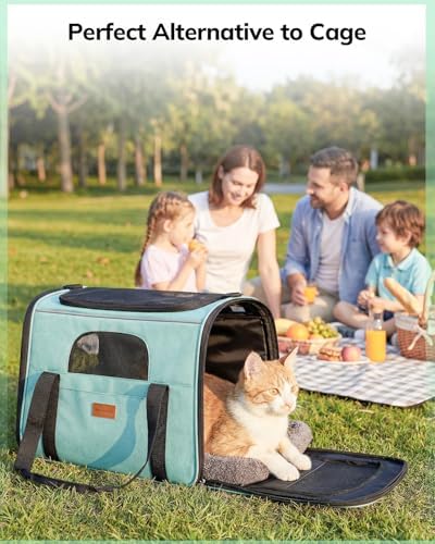 Morpilot Pet Carrier for Large Cats, Puppies & Small Dogs Up to 20lbs
