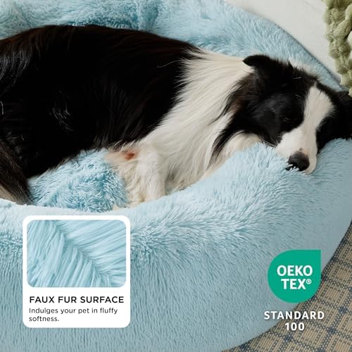 Bedsure Calming Dog Beds Large Sized Dog Donut Washable Pet Bed,36ins