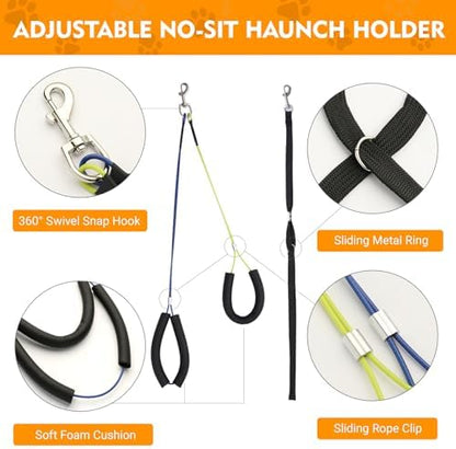 Adjustable Pet Grooming Arm with Clamp for Small & Medium Large Dogs,44"