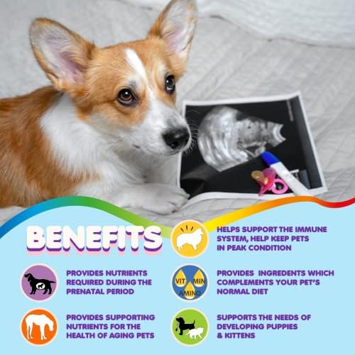 Dog Prenatal Vitamins – Multivitamin for Dogs and Cats 90 Tabs Supplement