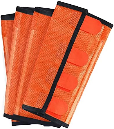 Fine Mesh Fly Boots Loose Fitting & Non-Slip Horse Fly Leggings No More Horsefly Nuisance Greatly Reduce Stomping Breathable with Natural Air Flow (Set of 4)