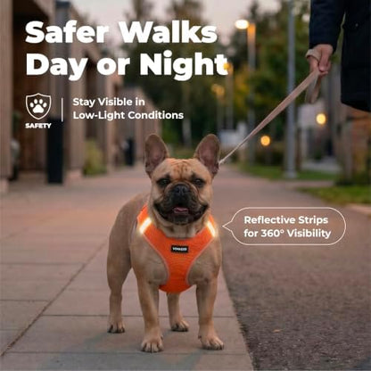 Voyager Step-in Air Dog Vest Harness - Orange, Large