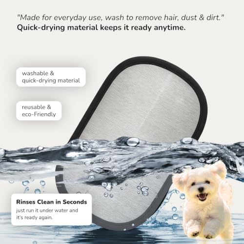 Pet Hair Remover — Upgraded 2 Sided Fur Remover Tool with Easy Grip, Reusable Electrostatic Pet Hair Remover Glove, Effortless Cleaning for Couch, Carpet, Car Seat & Furniture