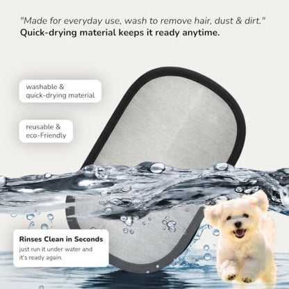 Pet Hair Remover — Upgraded 2 Sided Fur Remover Tool with Easy Grip, Reusable Electrostatic Pet Hair Remover Glove, Effortless Cleaning for Couch, Carpet, Car Seat & Furniture
