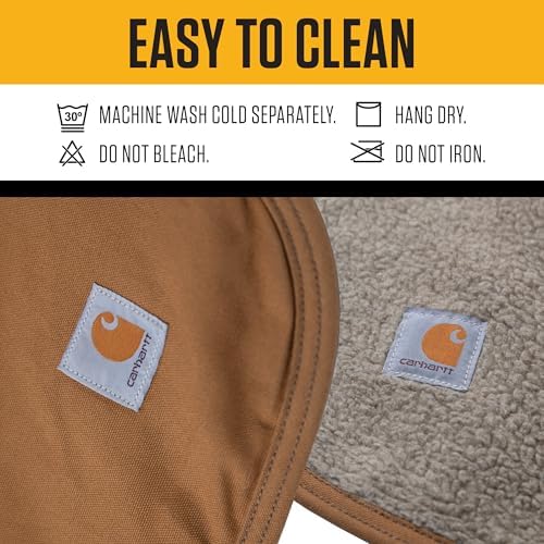 Carhartt Firm Duck Sherpa-Lined Dog Throw Carhartt Brown