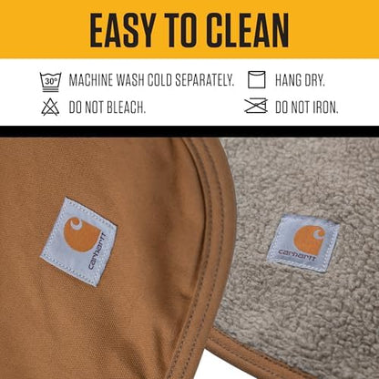 Carhartt Firm Duck Sherpa-Lined Dog Throw Carhartt Brown