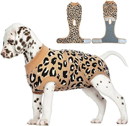 FUAMEY Dog Surgery Recovery Suit, Soft Breathable Neuter Suit for Male Dogs