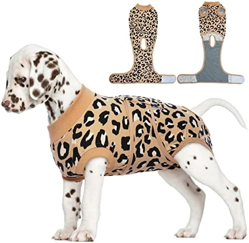 FUAMEY Dog Surgery Recovery Suit, Soft Breathable Neuter Suit for Male Dogs
