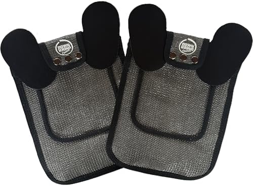 DOWN UNDER OUTDOORS 2 Medium-Large Chicken Saddles Extra Long Grey Mesh
