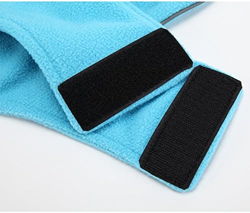 Creation Core Windproof Plush with Sport Vest Dog Clothes Night Reflective Jacket Pet Keep Warm Jacket No Pull No Choke Design Eco-Friendly for Small and Large Big Dog(Blue XS)