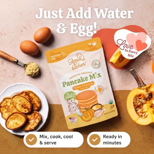 Organic Dog Pancake Mix, Chicken & Pumpkin, Bone Broth