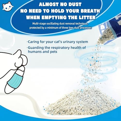 NIKORO Tofu Cat Litter,Strong Clumping Cat Litters,21lbs(5.29 lbs×4Bags)