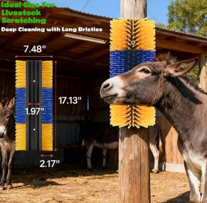 2/4PCS Livestock Massage Brush, Horse Cow Goat Pet GroomingTools