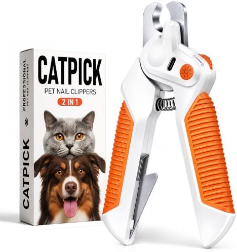 Dog Nail Clippers ＆ Trimmer with Light - for Medium to Large Dogs