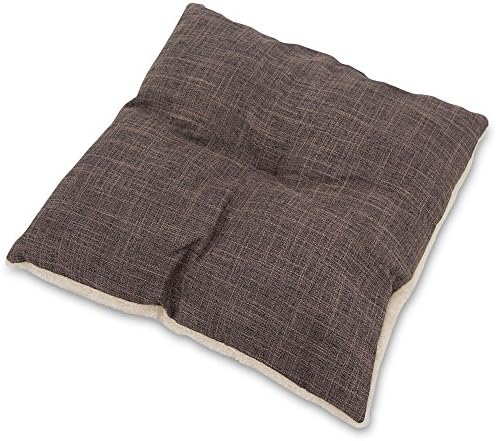 Best Pet Supplies Cat Bed for Indoor Cat, Domed Tent House with Removable Pillow, Covered Cat Cave for Small Dog, Puppies and All Breeds of Cats - Brown Linen, 19 x 19 x H:19"