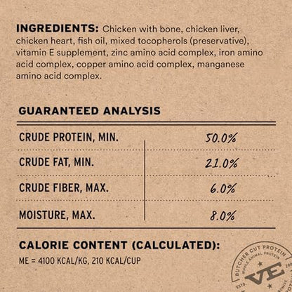 Vital Essentials Freeze Dried Dog Food, Chicken Mini Nibs, 25 oz Bag