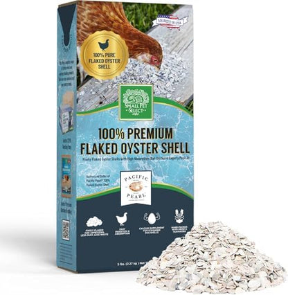Small Pet Select Flaked Oyster Shell, Calcium Supplement, 5 lb