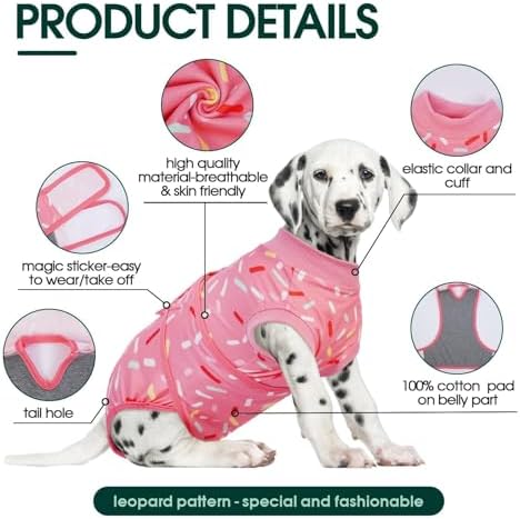 Kuoser Recovery Suit for Dogs After Surgery, Female Dog Onesie for Surgery