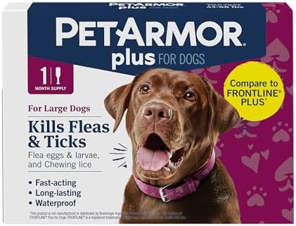 PetArmor Plus Flea & Tick Topical Dogs 45-88 lbs, 1-Month