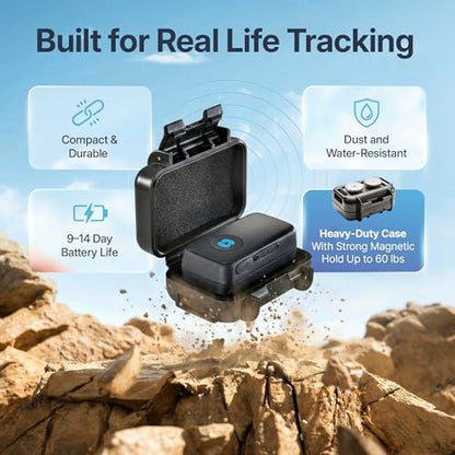 Spy Tec GPS Tracker for Vehicles, Magnetic Case, 1-Month Service Included