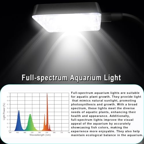 Ultra White Glass Betta Aquarium Starter Kits 1.5 Gallon Small Fish Tank, Betta Fish Tank with LED Light, Power Filter, 4mm Glass