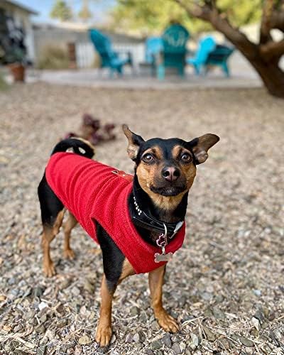 Gooby Fleece Vest Dog Sweater, Red, X-Large