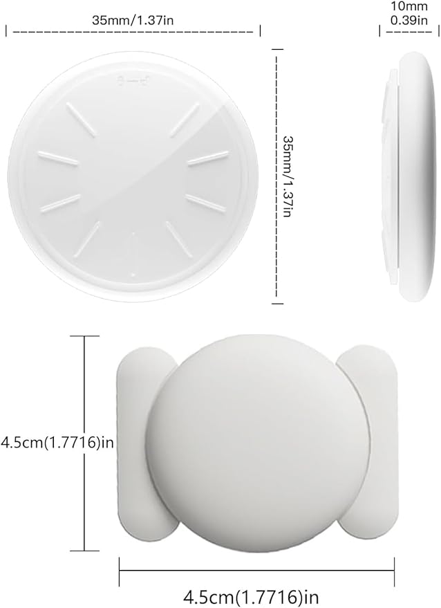 Tracker Device for Vehicles,GPS Car Tracker,No Monthly Fee Car Locator Tracker Work with Apple Find My(iOS Only),Mini Hidden Car Tracker with Magnetic Case-White,1PCS