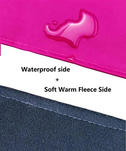 2 Sides Cat Kitty Hammock Hanging Bed - Waterproof Hammock Fleece Warm Swing Bed for Cat Ferret Rabbit Bunny Small Animal Cage Hammock (Small, Red)