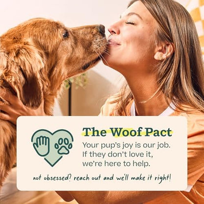 WOOF Bully Sticks Dog Chew Treats, 12 Inch, 25 Count