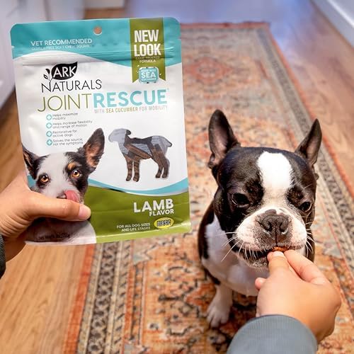 Ark Naturals Joint Rescue Dog Chews, Lamb Flavor, Joint Supplement with Glucosamine & Chondroitin, 1 Pack