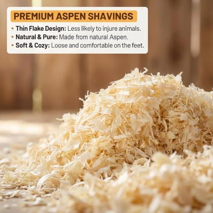 Sukh 31 OZ Chicken Coop Bedding - Aspen Shavings Small Animal Bedding