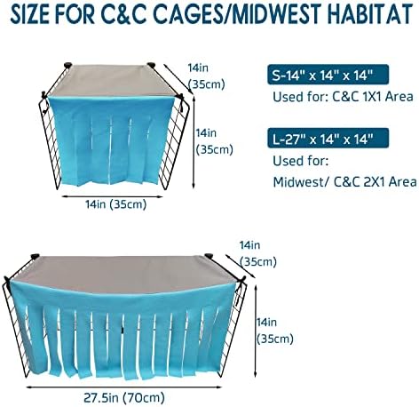 RIOUSSI Guinea Pig Hideout Hideaway Corner Fleece Toys Cage Accessories