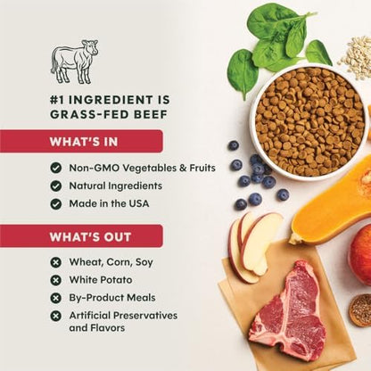 Instinct BeNatural Dry Dog Food, Whole Grain, Beef & Barley, 25 lb.