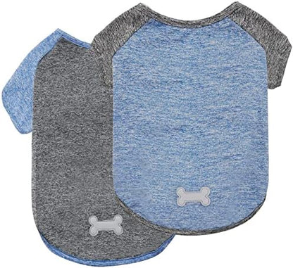 KYEESE 2Pack Dog Shirt for Small Dogs Sun Protection Tank Top with Sleeves