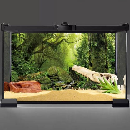 Forest Green Tree Terrarium Backdrop Reptile Habitat Background 30x12 in